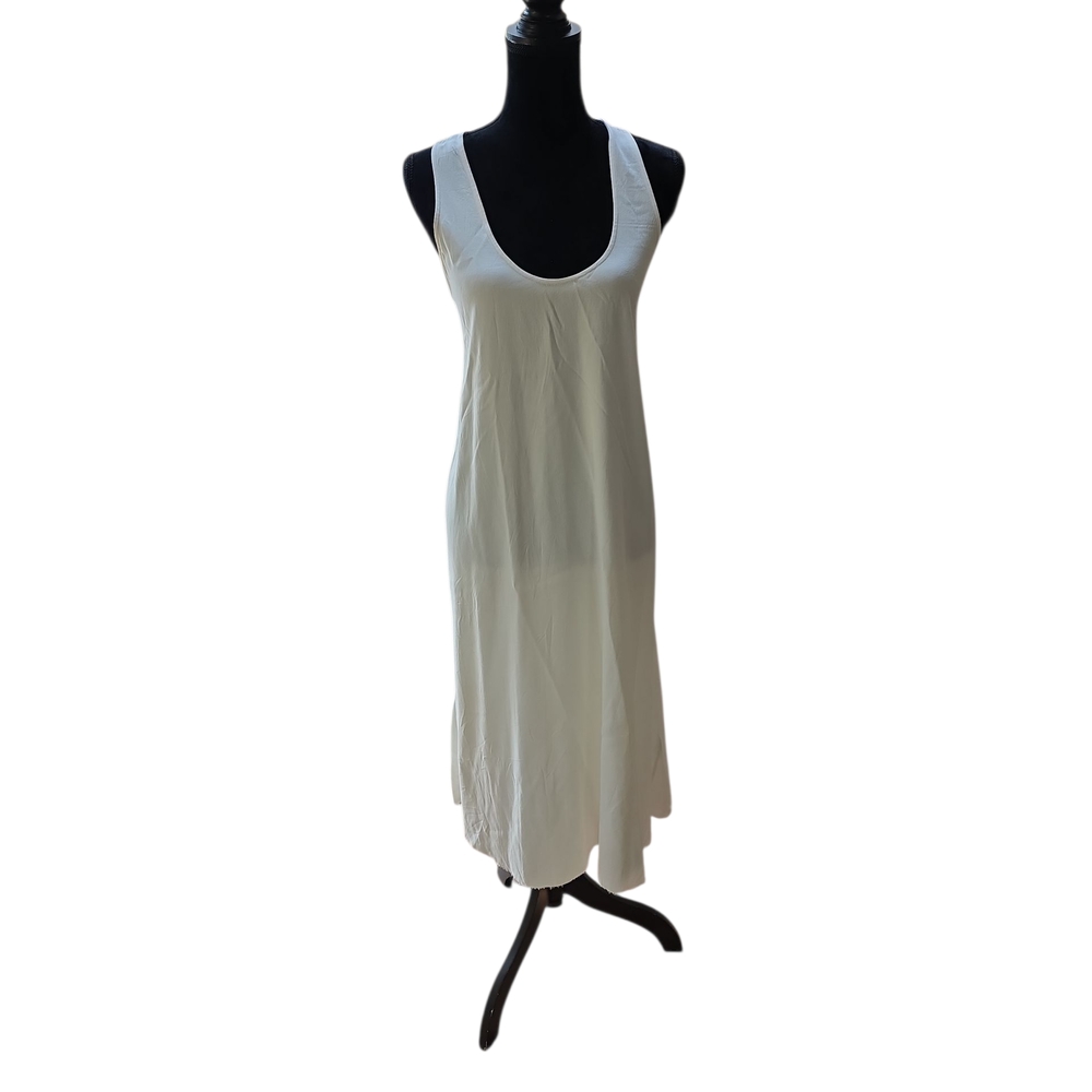 Helmut Lang White Sleeveless Maxi Dress
